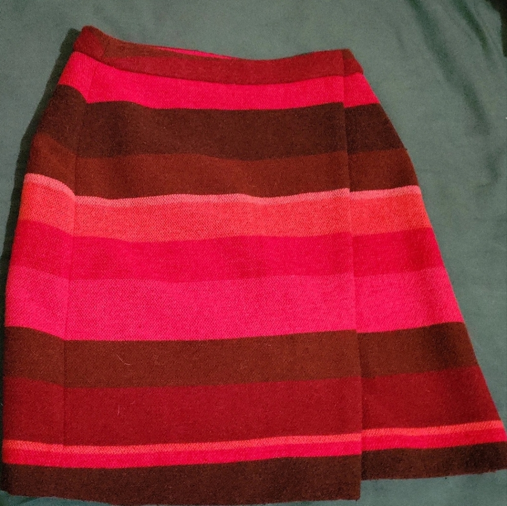 Striped mini skirt Loft Petite